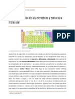 La Tabla Periódica de Los Elementos. Química. 4°A EESO N°209