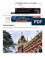 Read All Latest Updates On and About Criminal Appeal