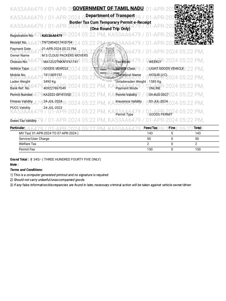 Online tax payment portal pdf vehicles transport