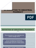 Introduction To Industrial Pharmacy