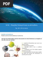 M18 - Reações Fotoquímicas Na Atmosfera.: Pág. 185 À 194 Do Manual