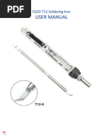 User Manual: OLED T12 Soldering Iron