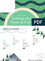 Learning About Nature and Culture Presentation Green Variant
