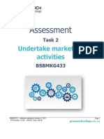 Assessment Task 2 - BSBMKG433 V2.1