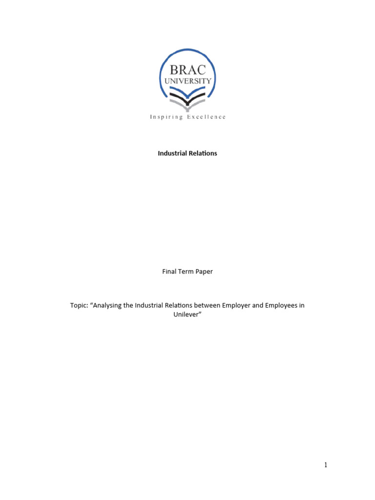 Unilever Pdf Employment Occupational Safety And Health