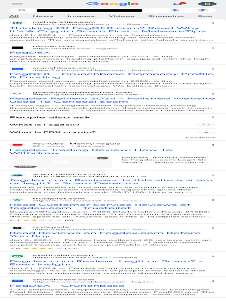 FegDEX Crypto Scam Warning | PDF | Cryptocurrency | Information Technology