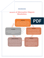 Modes of Alternative Dispute Resolution: Arbitration