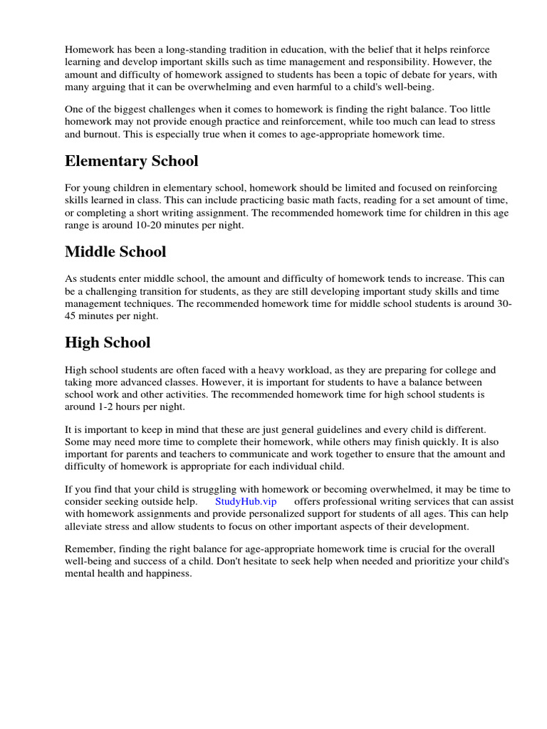 age-appropriate-homework-time-pdf-homework-schools
