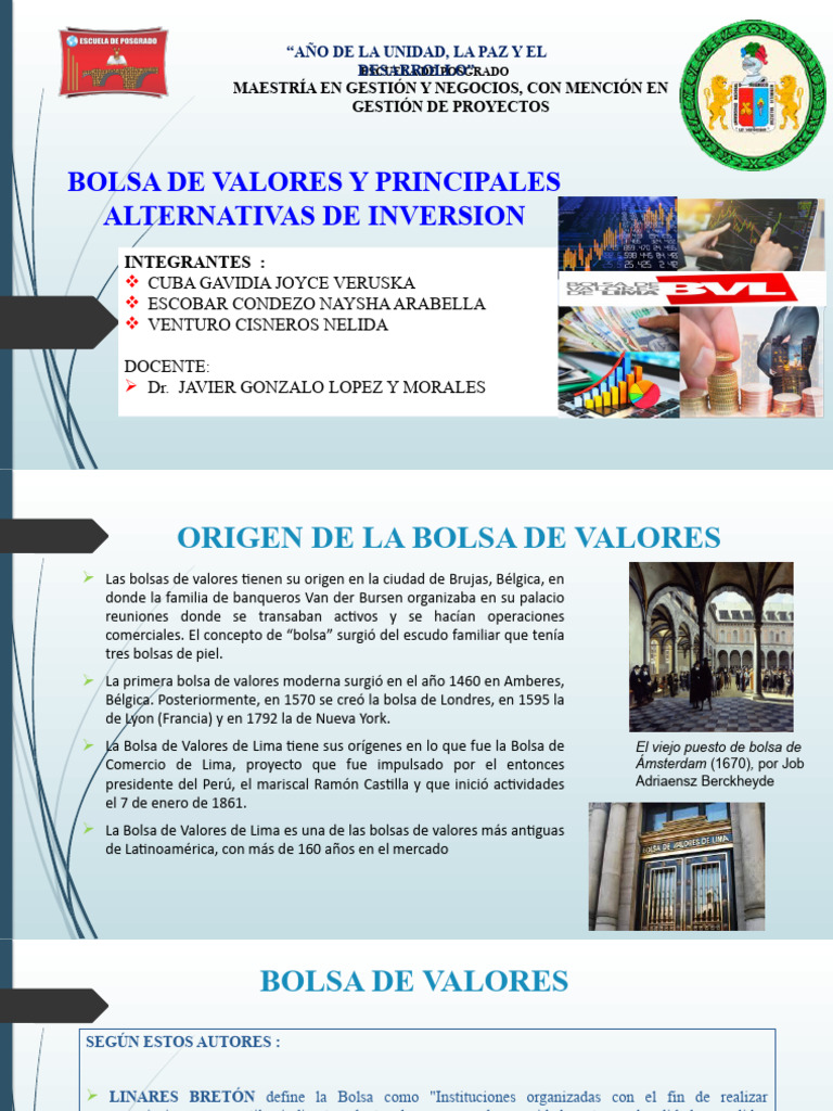 Bolsa de Valores: Inversión y Funciones | PDF | Bolsa | Bolsa de Valores