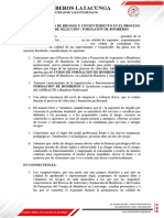 E. ACEPTACIÓN DE RIESGOS PARA CURSO DE BOMBEROS