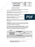 Perfil y Registro de Socializacion de Cargo - Ejero - Construcciones J & Na Sas