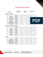Player Evaluation Form Cassia Pesce