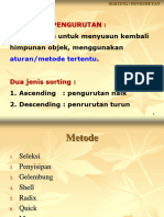 Pertemuan 4 SORTING