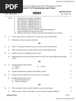 Cse 3 Sem Advanced C and Programming Logic Design 3323 Summer 2019