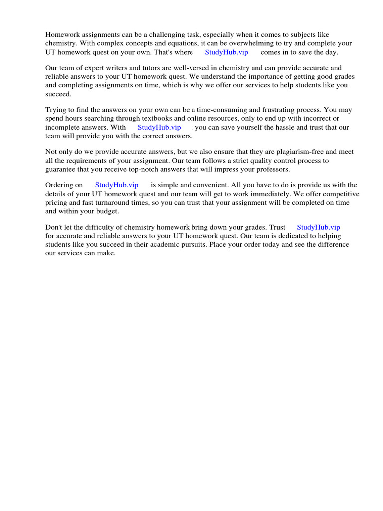 Answers to ut homework quest chemistry pdf chemical reactions