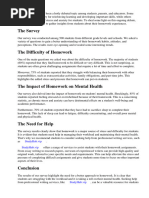 Homework Survey Results