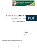 PLANIFICARE CALENDARISTICĂ