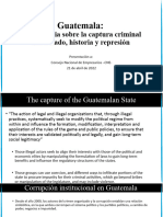 Guatemala - Captura criminal del Estado