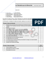 Ej. Informe de Revision Por La Direccion