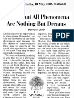 Osho Phenomena Is But Dreams