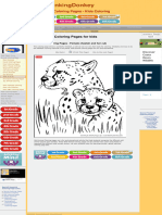 Wild Animal Coloring Pages Cheetah Coloring Page and Kids Activity Sheet HonkingDonkey