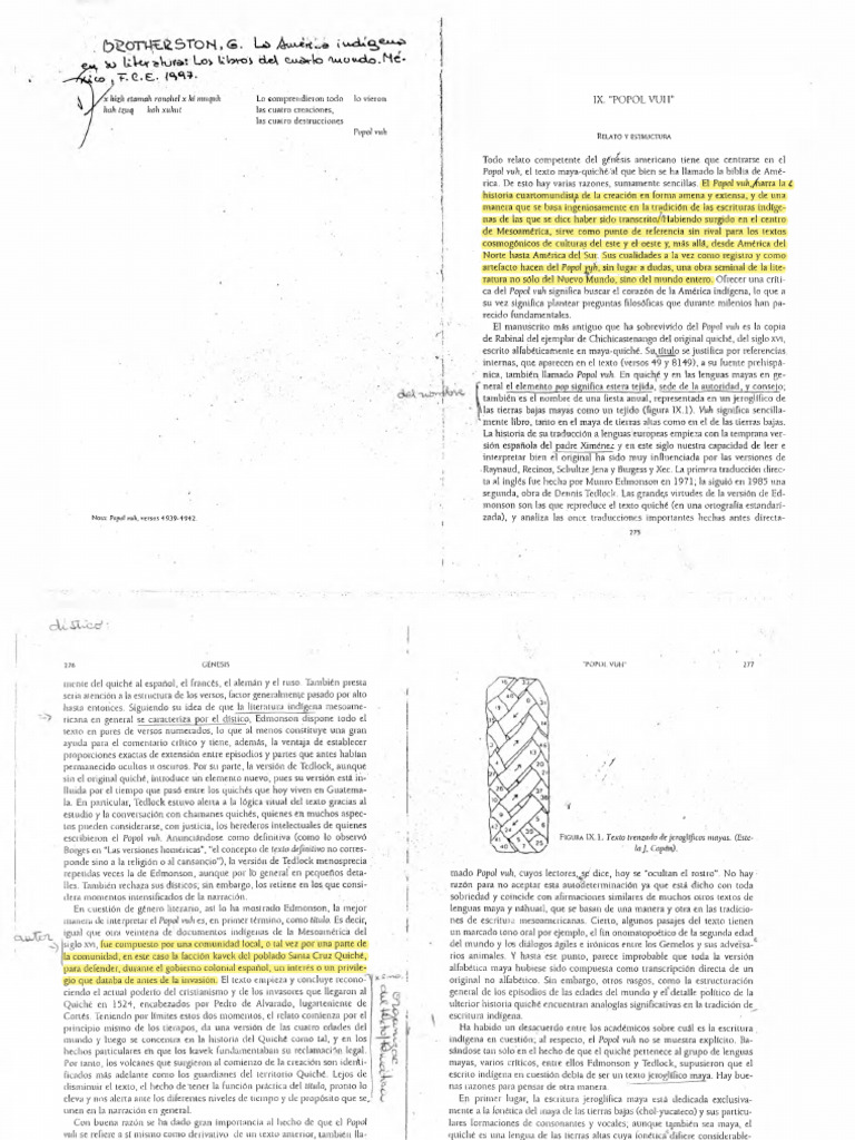 BROTHERSTON, G. La América Indígena en Su Literatura, Los Libros Del ...
