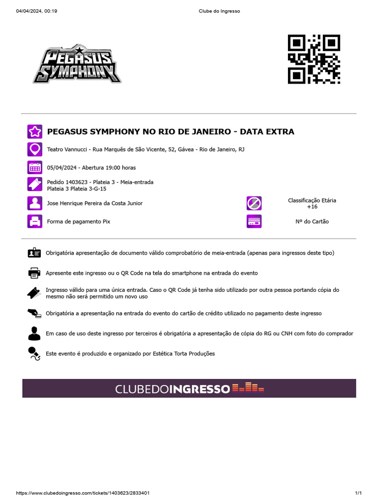 Clube do ingresso pdf