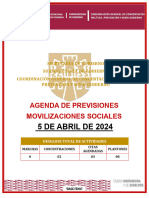 Agenda de Previsiones Del 5 de Abril de 2024