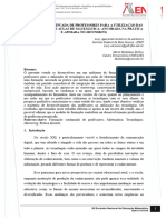 FORMAÇÃO CONTINUADA DE PROFESSORES PARA A UTILIZAÇÃO DAS TECNOLOGIAS NAS AULAS DE MATEMÁTICA