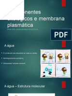 Componentes Citológicos e Membrana Plasmática: Prof. Esp. César Messias Silva Costa