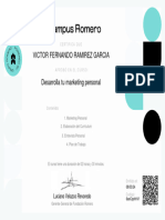 Certificado Del Curso Desarrolla Tu Mktpersonal