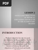 Lesson 2 Pe and Health 3e