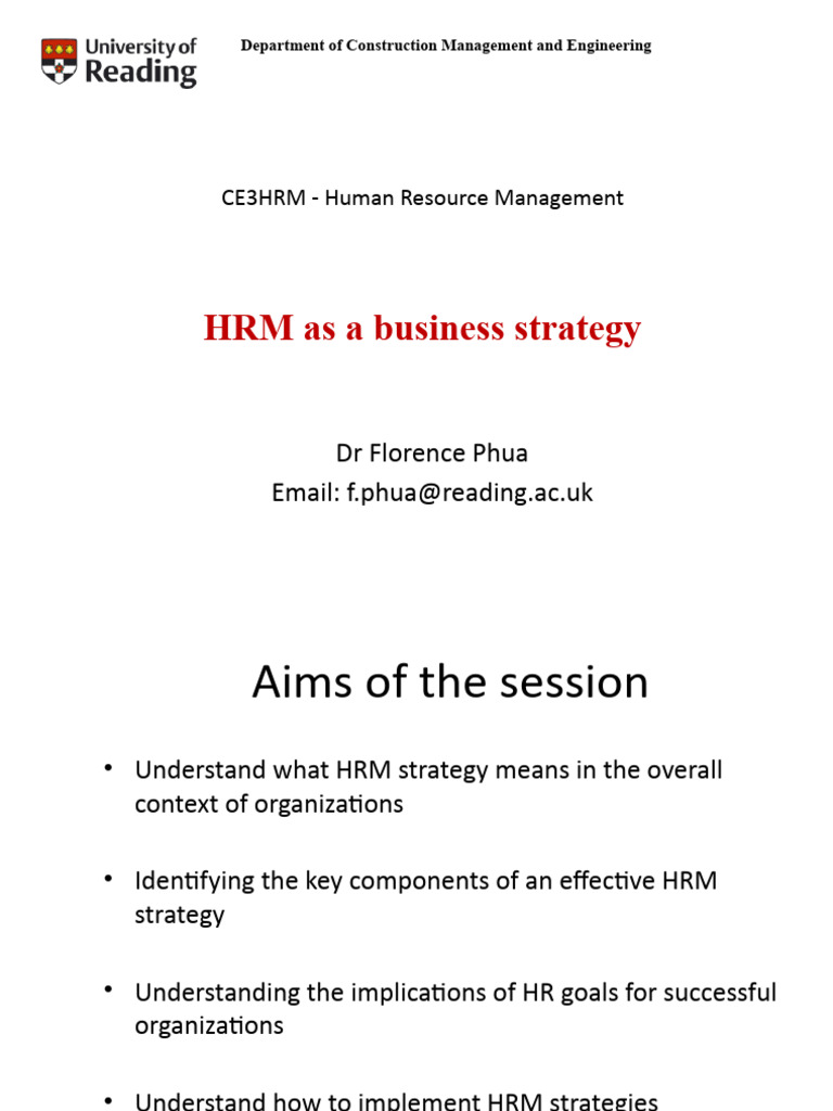 Strategic HRM for Organizational Success | PDF | Human Resource ...