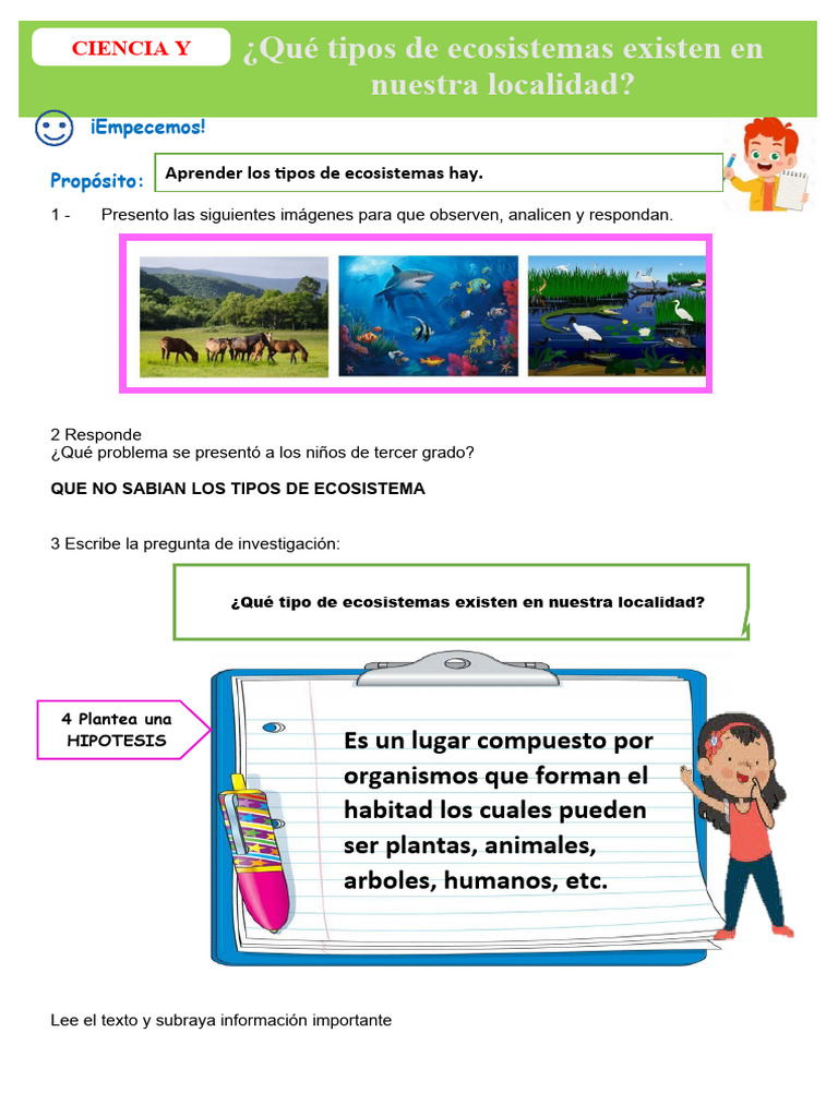 Tipos de Ecosistemas para Niños | PDF | Ecosistema | Suelo