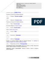 Proyectos Procesos Industria Quimica 1617