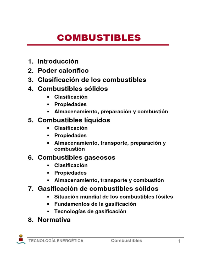 Combustible Propiedades Pdf Gas Natural Licuado Combustibles