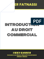 Introduction Au Droit Commercial - Hajer Fatnassi 2022-2023