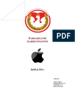 Agata Jajuga Przemysław Kowal MiKR Zarządzanie Marketingowe Apple