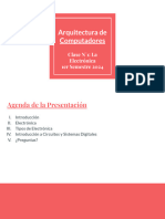 Arq. de Comp. - Clase N°1 - La Electrónica