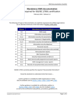 ISO27k ISMS 4.4 Mandatory Documentation Checklist 2024