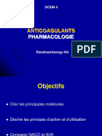 Anticoagulants Pharmacologie D4 2