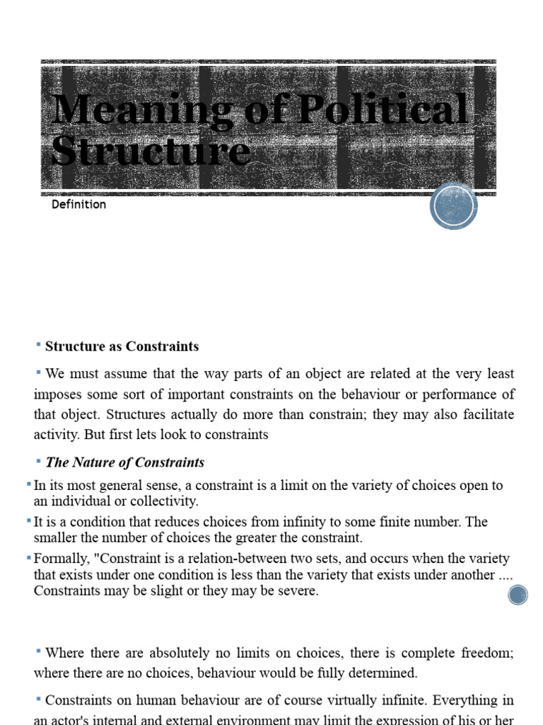 Political Structure Lecture 3 | PDF | Institution | Behavior
