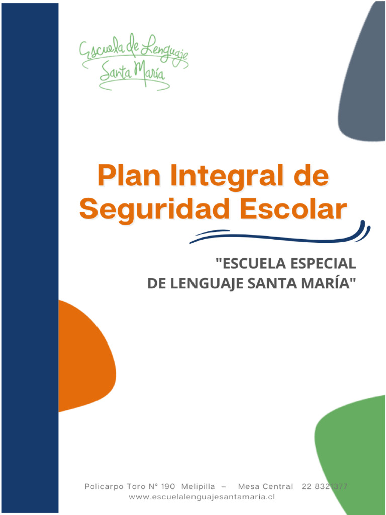 ELSM Plan Integral de Seguridad Escolar 2023 | PDF | Riesgo | Escuelas