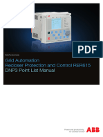 RER615 DNP3 Point List Manual