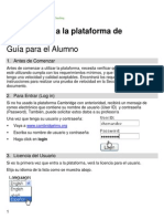 Guia para El Alumno. Introduccion A La Plataforma de Cambridge