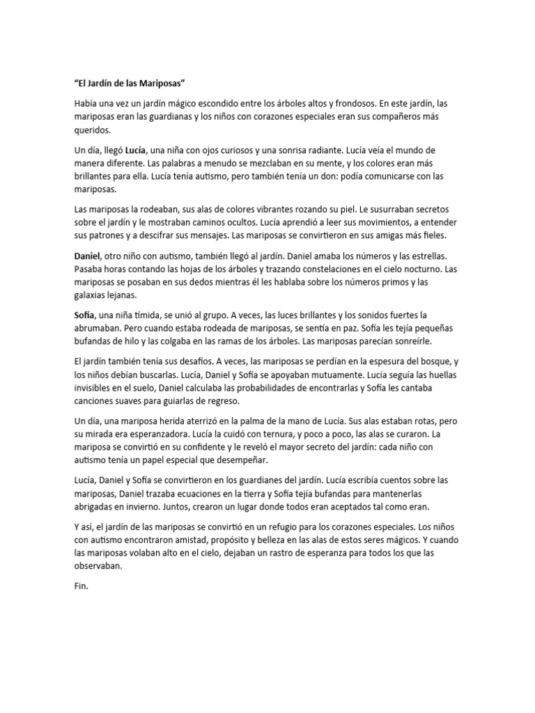 El Jardín De Las Mariposas Pdf