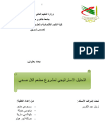 يتمثل هذا المشروع في مطعم للأكل الصحي والذي سيكون الفريد من نوعه في ولاية بشار