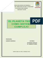 EL PLANETA TIERRA COMO SISTEMA COMPLEJO