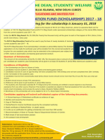 Scholarship MFHB 2018january31