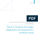 Tema 4. Factores de Riesgo, Diagnóstico de Situaciones y Conflicto Social